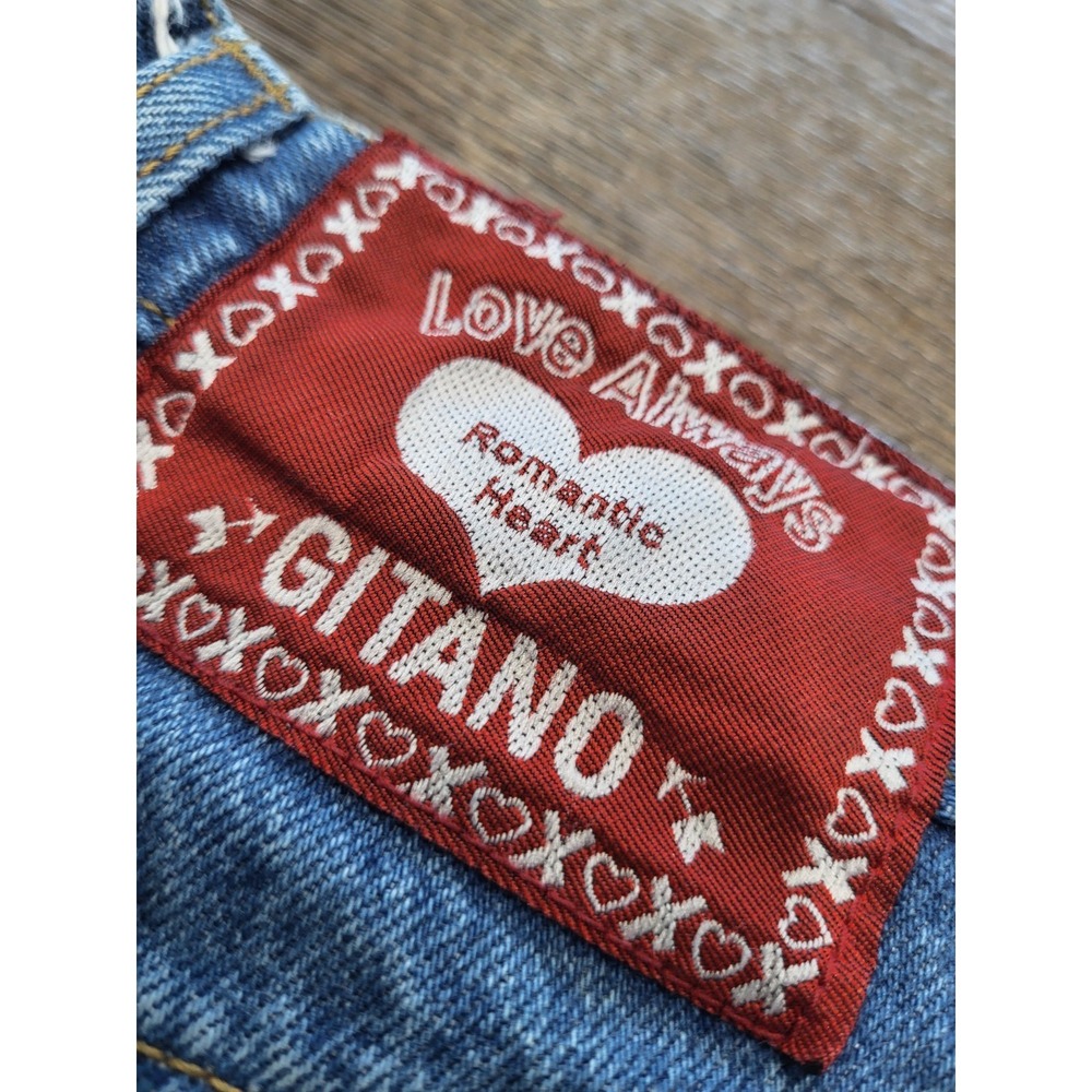 Rare 90s Gitano Women's 5 Or 6 High Rise Blue Denim Shorts Waist  Inseam 8"